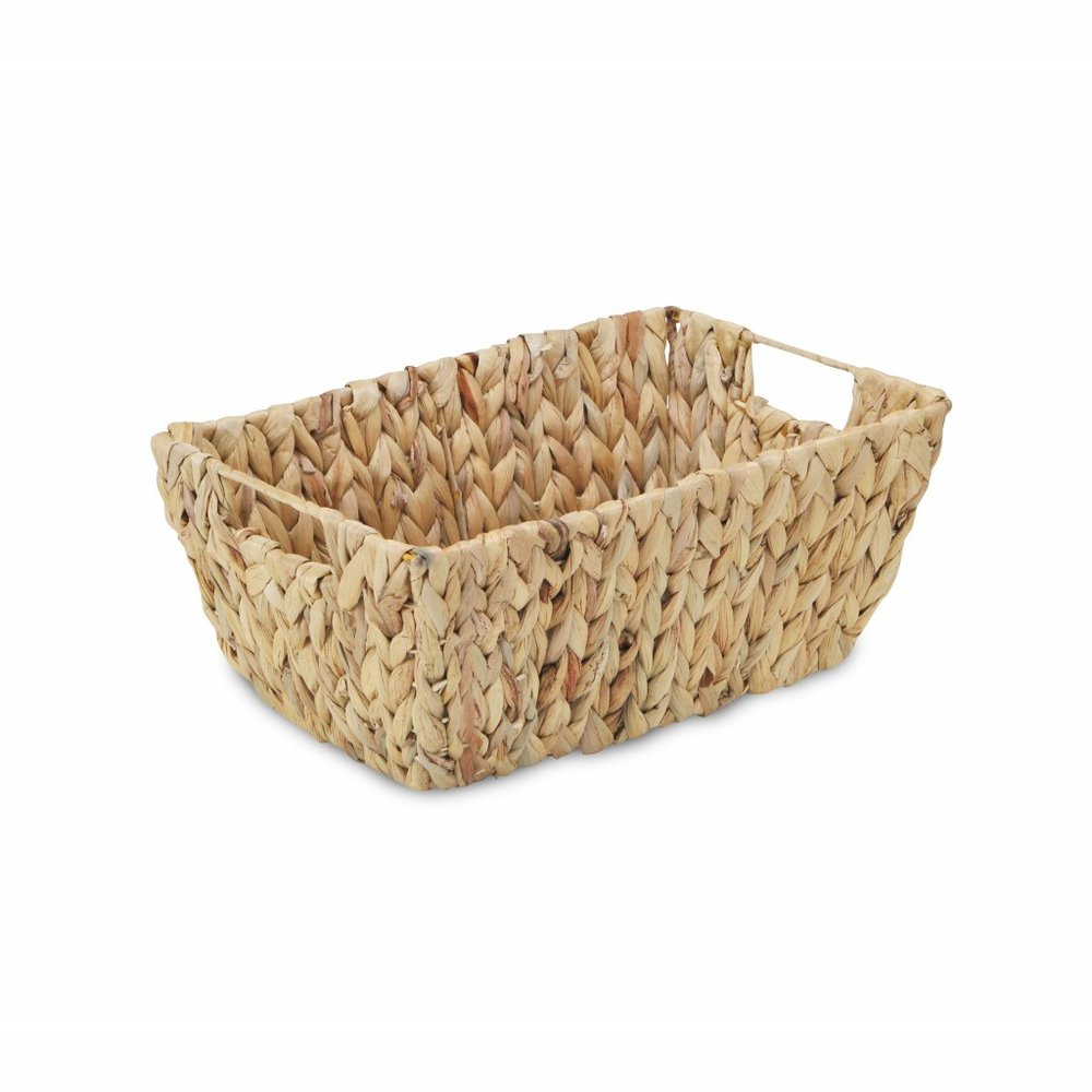14" Brown Water Hyacinth Basket