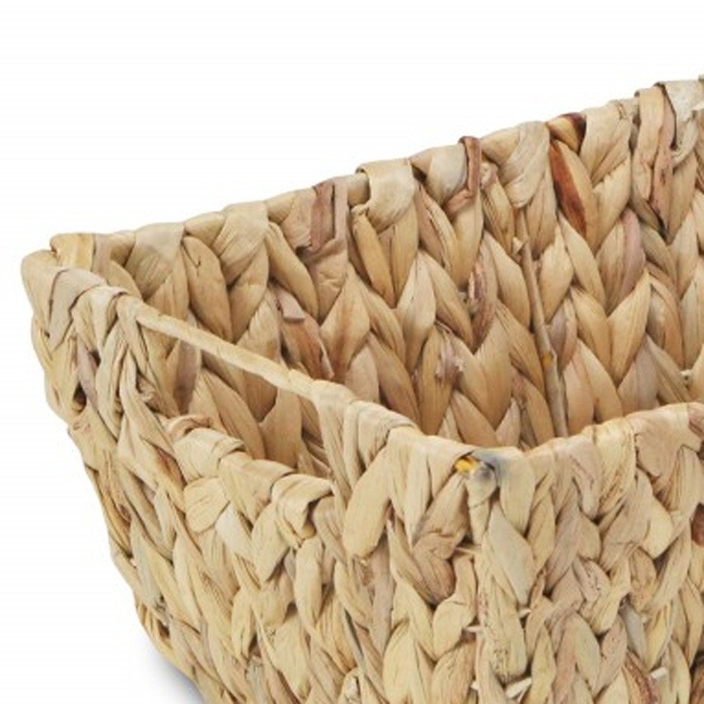 14" Brown Water Hyacinth Basket