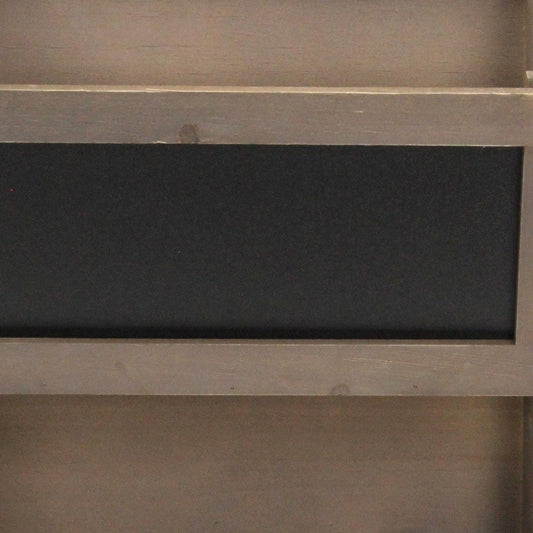 Set of Two Brown Solid Wood File Organizer