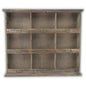 27" Dark Brown Solid Wood Wall Mounted Display Stand