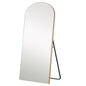 71" Gold Arch Wood Framed Full Length Standing Mirror