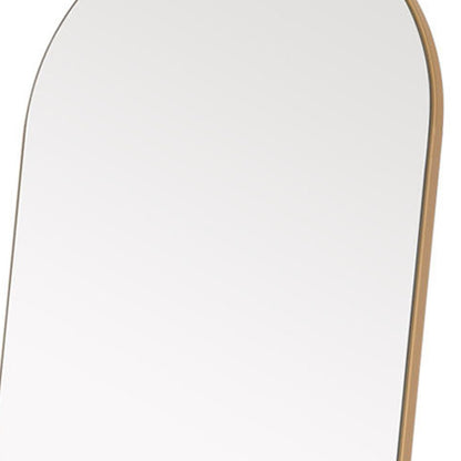 71" Gold Arch Wood Framed Full Length Standing Mirror