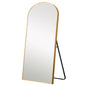 71" Gold Arch Metal Framed Freestanding Standing Mirror