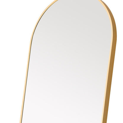 71" Gold Arch Metal Framed Freestanding Standing Mirror