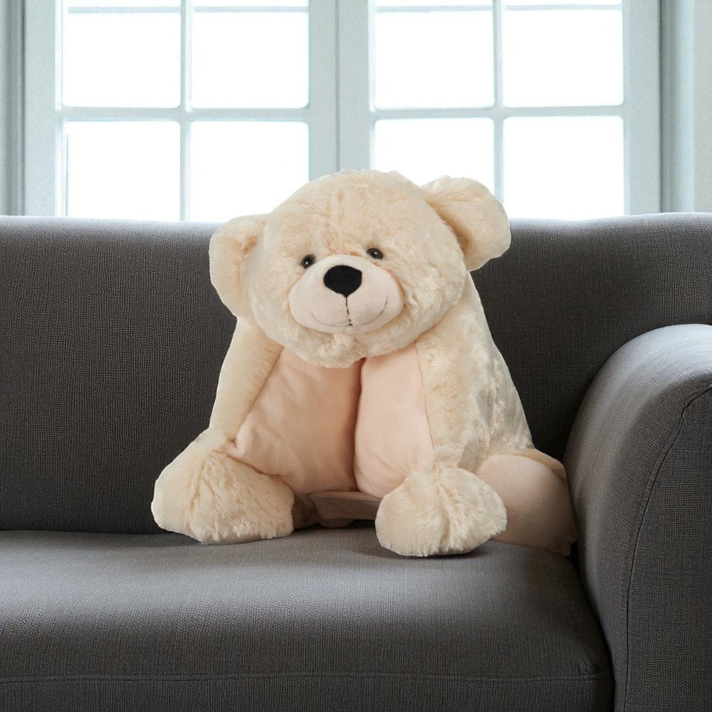 22" X 18" Ivory Bear Throw Pillow