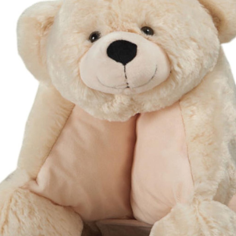 22" X 18" Ivory Bear Throw Pillow