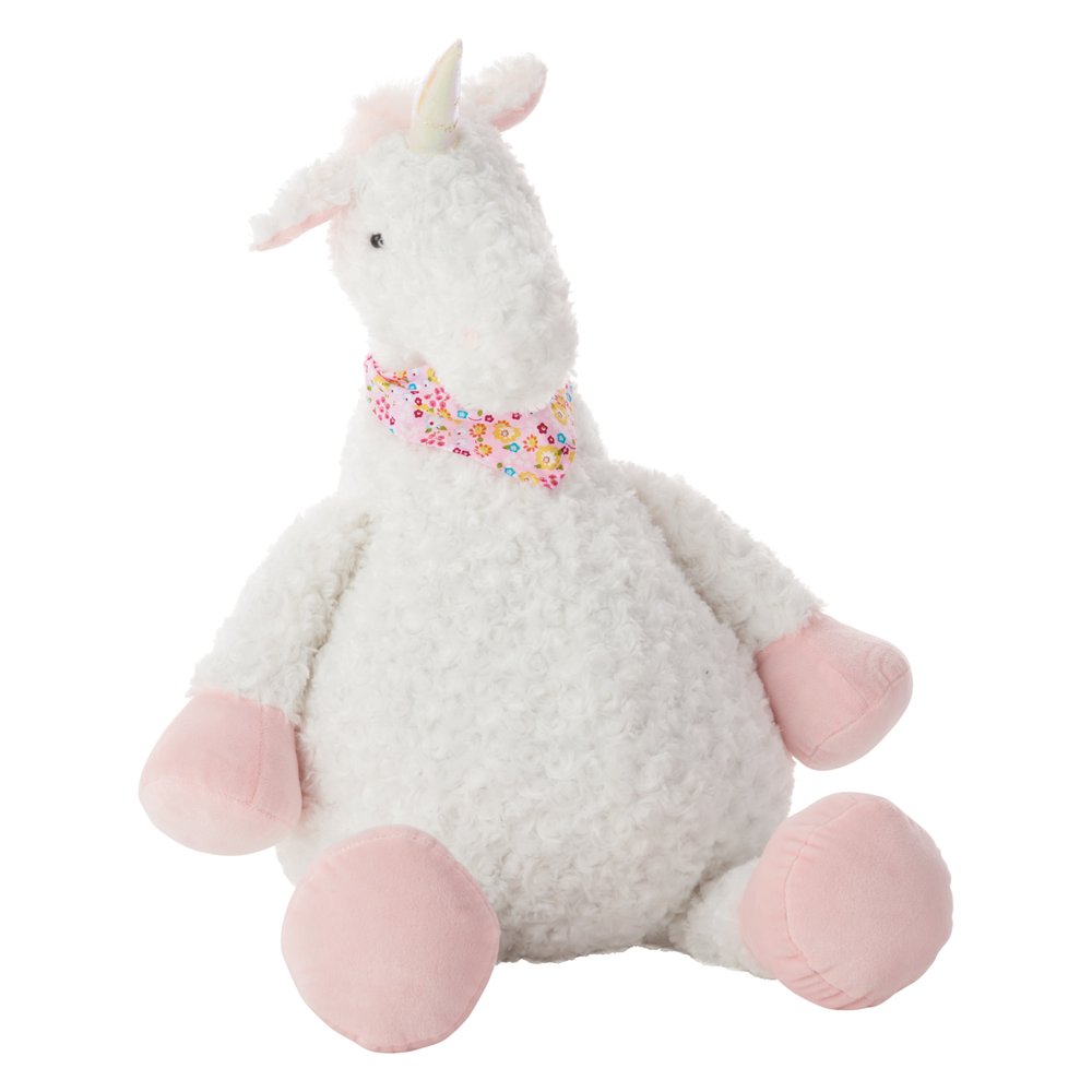 22" X 26" Ivory Unicorn Throw Pillow