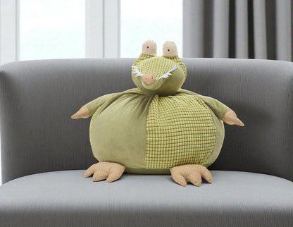 18" X 18" Green Novelty Throw Pillow