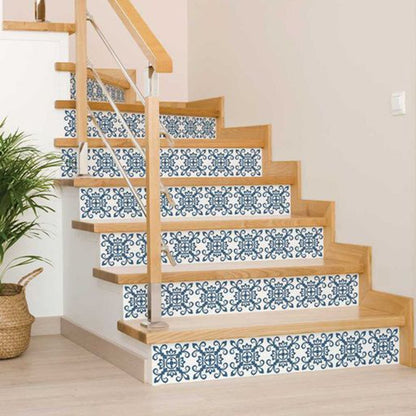 7" x 7" Teal Blue Peel And Stick Removable Tiles