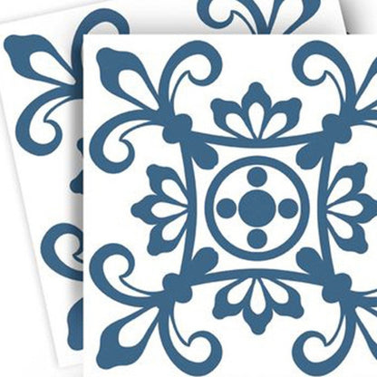 7" x 7" Teal Blue Peel And Stick Removable Tiles