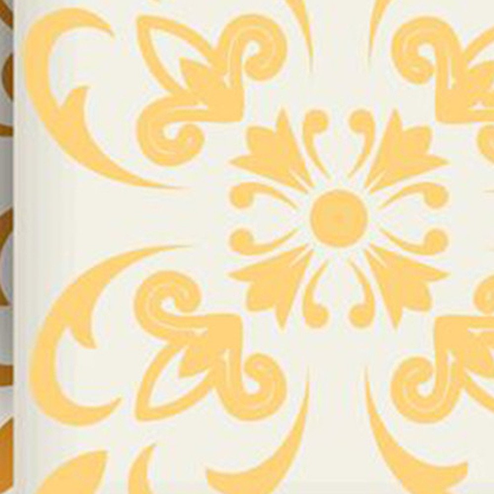 6" X 6" Golden Yellow Retro Peel And Stick Removable Tiles