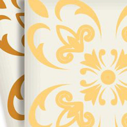 6" X 6" Golden Yellow Retro Peel And Stick Removable Tiles