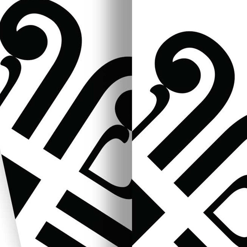 7" X 7" Black and White Daisy Peel and Stick Removable Tiles