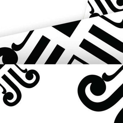 4" X 4" Black and White Daisy Peel and Stick Removable Tiles