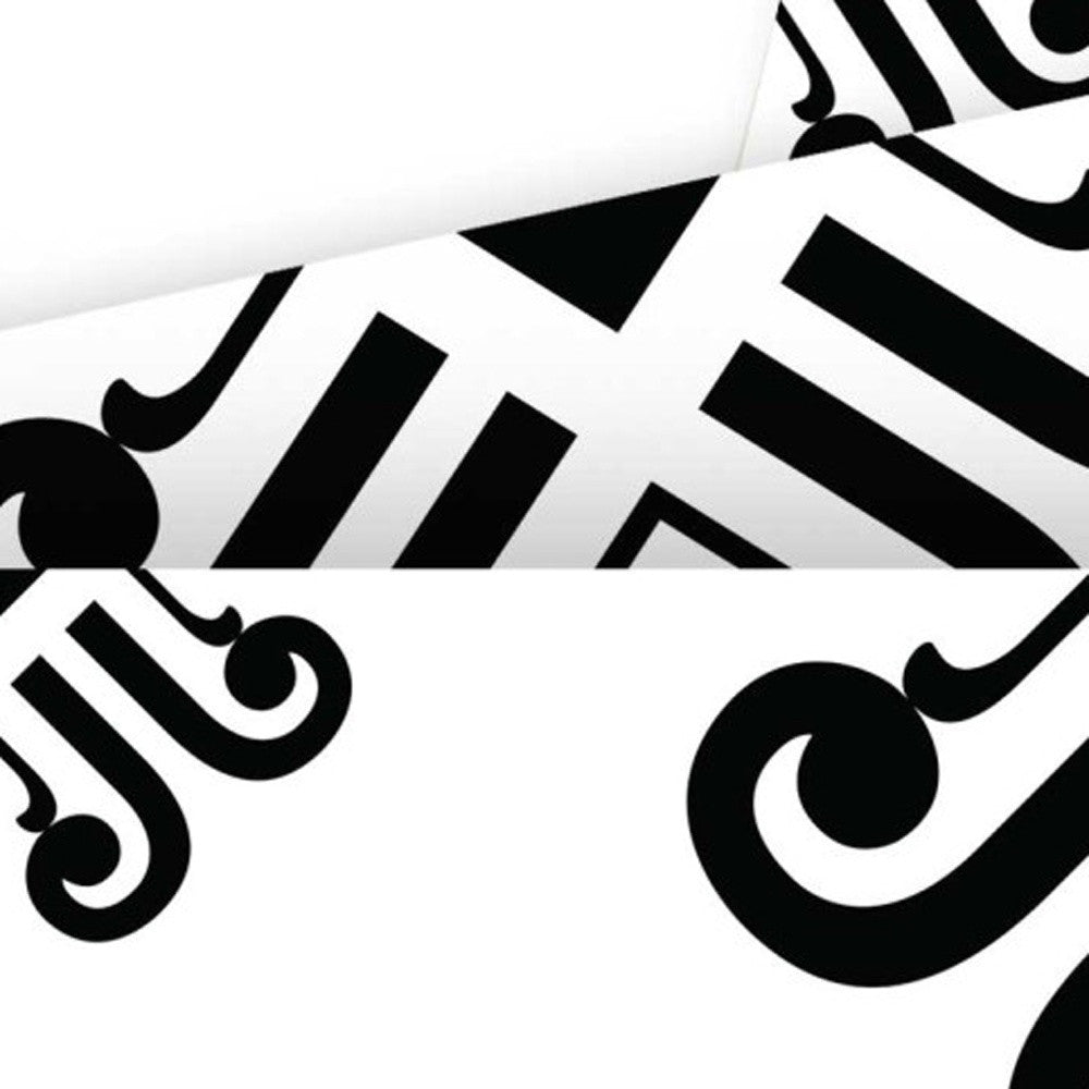 4" X 4" Black and White Daisy Peel and Stick Removable Tiles