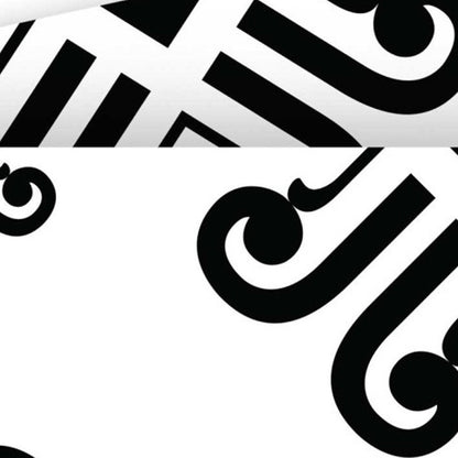 4" X 4" Black and White Daisy Peel and Stick Removable Tiles