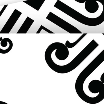 4" X 4" Black and White Daisy Peel and Stick Removable Tiles