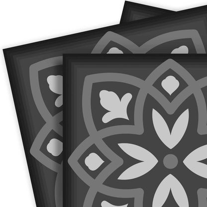 7" x 7" Gray Peel And Stick Removable Tiles