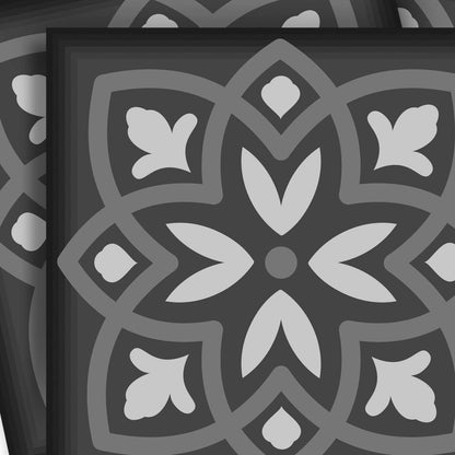 4" X 4" Gray and White Multi Peel and Stick Removable Tiles