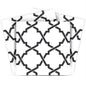 4" X 4" Black and White Prism Peel and Stick Removable Tiles