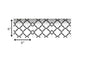 6" X 6" Black and White Prism Peel and Stick Removable Tiles