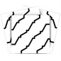 4" X 4" Black and White XL Prism Peel and Stick Removable Tiles