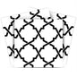 4" X 4" Black and White Quatrefoil Peel and Stick Tiles