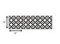 4" X 4" Black and White Dia Peel and Stick Removable Tiles