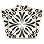 5" X 5" Black and White Flo Peel and Stick Removable Tiles