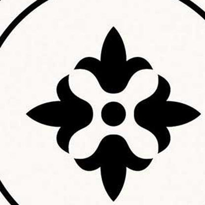 7" x 7" Black And White Peel And Stick Removable Tiles