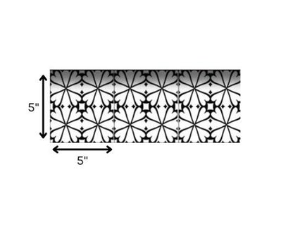 7" x 7" Black And White Peel And Stick Removable Tiles
