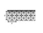 5" X 5" Black and White Clove Peel and Stick Removable Tiles
