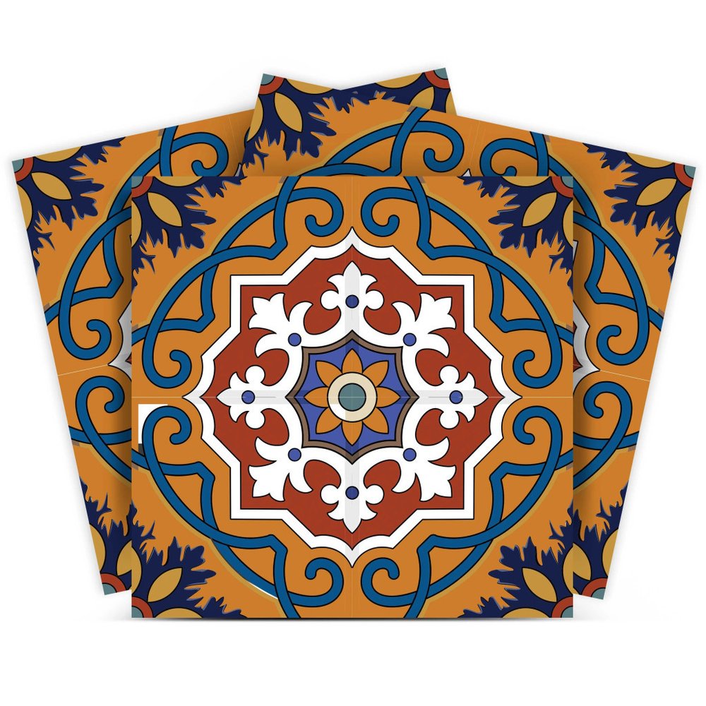 7" x 7" Brown And White Vinyl Peel And Stick Removable Tiles