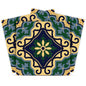 7" x 7" Blue And Green Vinyl Peel And Stick Removable Tiles