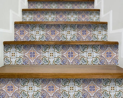 4" x 4" Green Peel And Stick Removable Tiles