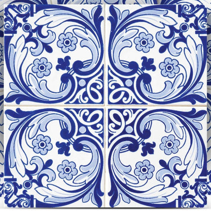 5" X 5" Blue Cloud Peel And Stick Removable Tiles