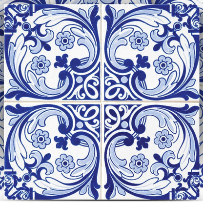 5" X 5" Blue Cloud Peel And Stick Removable Tiles