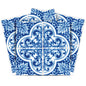 7" x 7" Blue And White Vinyl Peel And Stick Removable Tiles