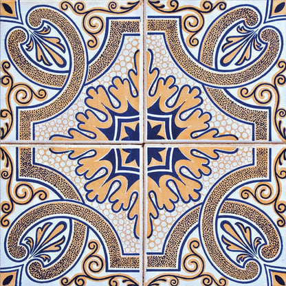 4" X 4" Blue Mia Peel And Stick Removable Tiles