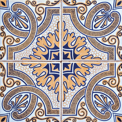4" X 4" Blue Mia Peel And Stick Removable Tiles