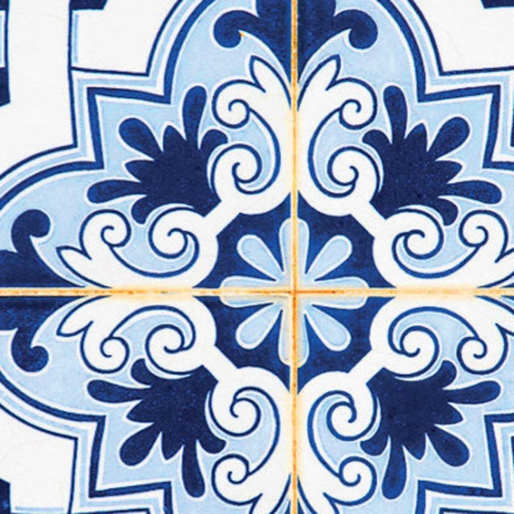 4" X 4" Blue Mia Peel And Stick Removable Tiles
