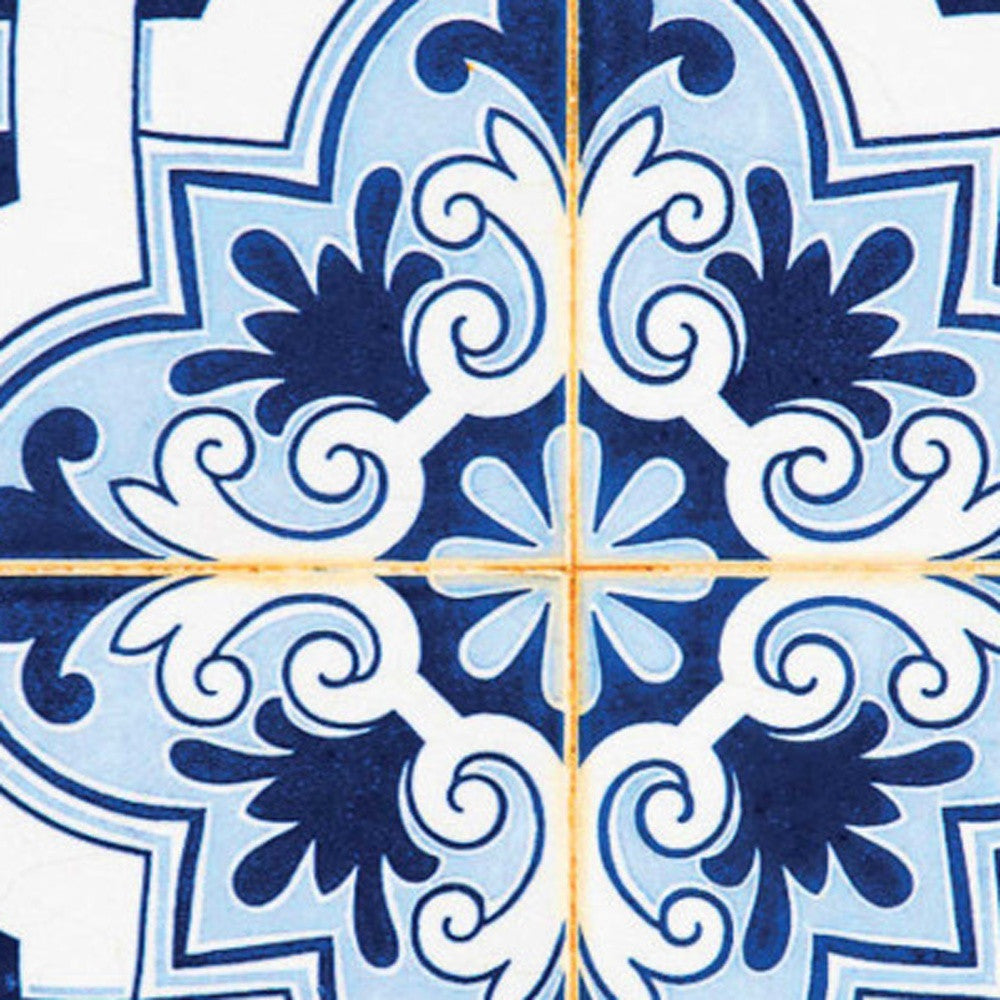 4" X 4" Blue Mia Peel And Stick Removable Tiles