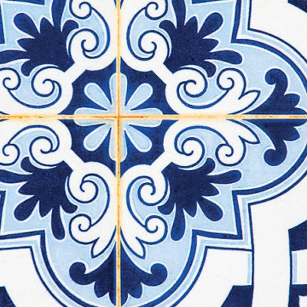 4" X 4" Blue Mia Peel And Stick Removable Tiles