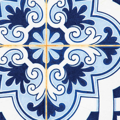 4" X 4" Blue Mia Peel And Stick Removable Tiles