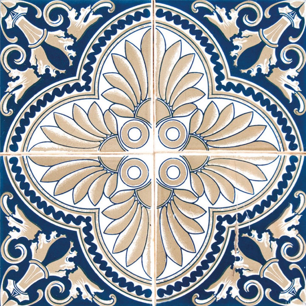 7" x 7" Blue Peel And Stick Removable Tiles