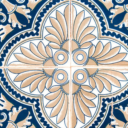 7" x 7" Blue Peel And Stick Removable Tiles