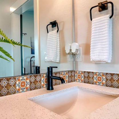 5" X 5" Bella Terra Peel And Stick Removable Tiles