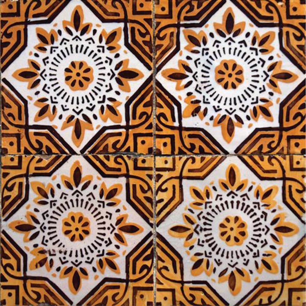 7" x 7" Brown Peel And Stick Removable Tiles