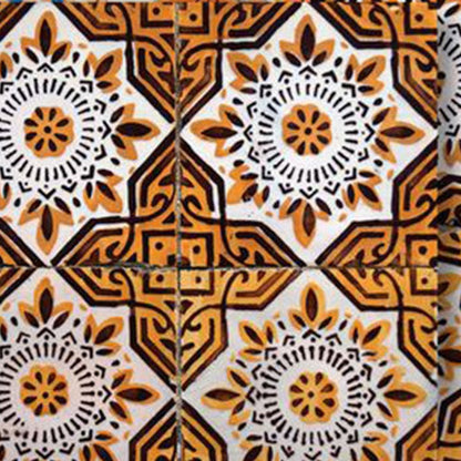 7" x 7" Brown Peel And Stick Removable Tiles