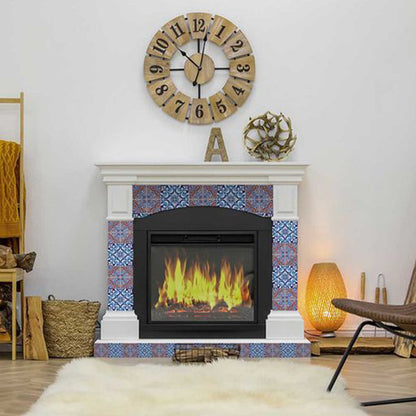 4" X 4" Prima Blue Peel And Stick Removable Tiles